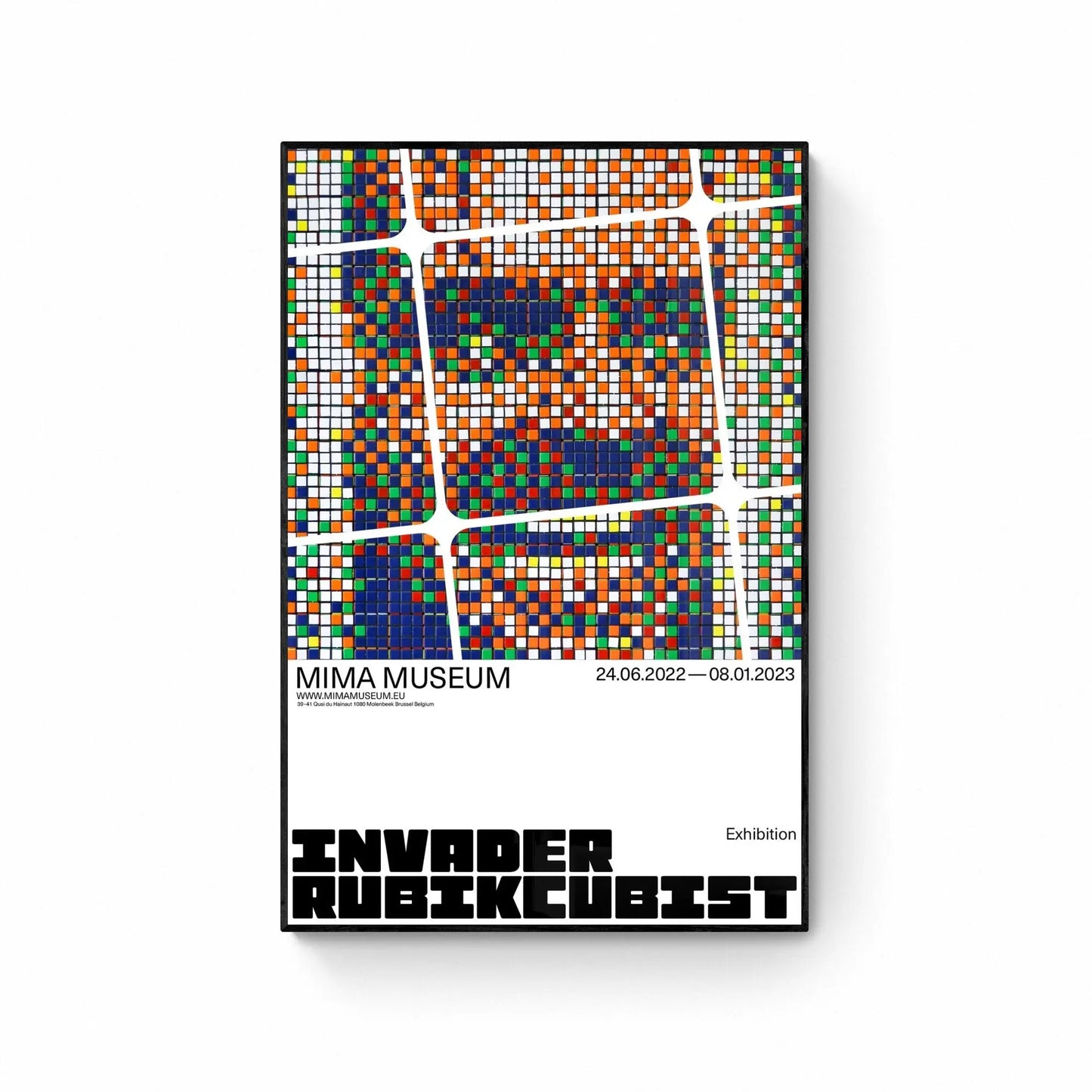 INVADER RUBIKCUBIST - Official Posters - Best offer L.Y.N.A.R.T Store