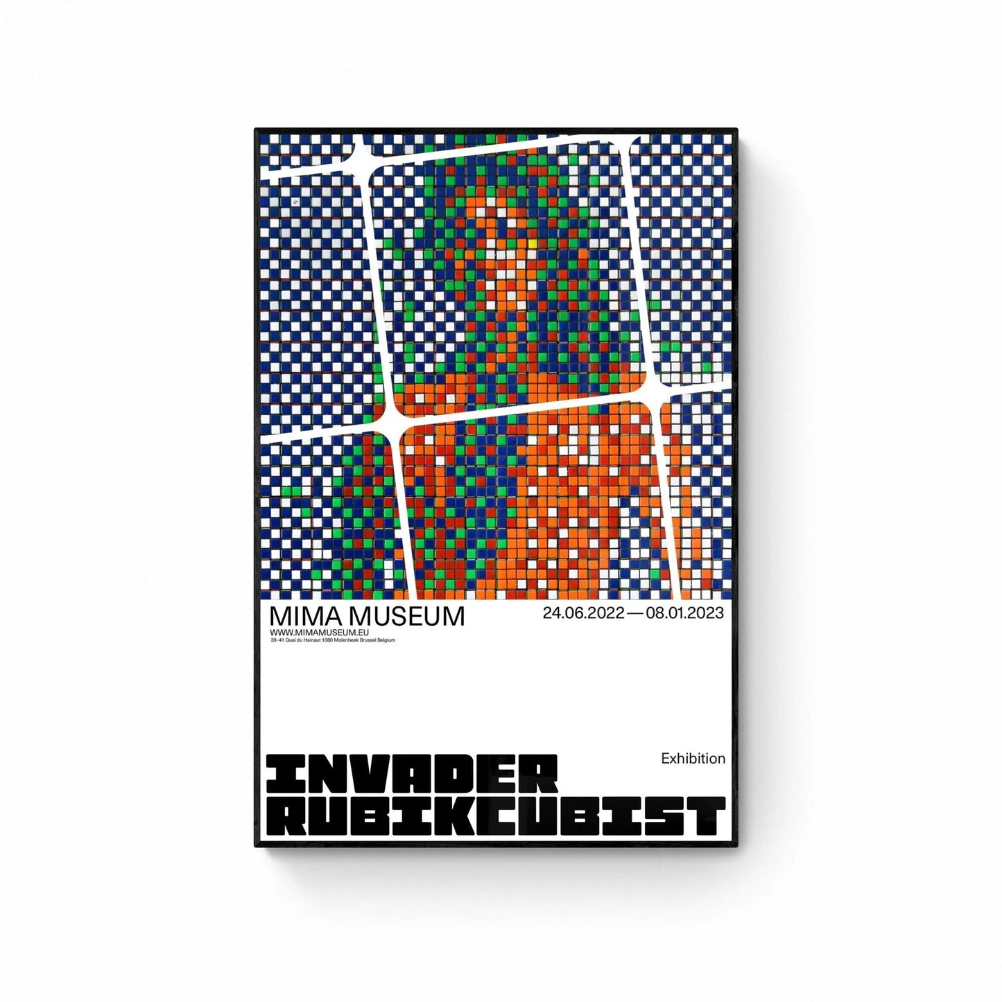 INVADER RUBIKCUBIST - Official Posters - Best offer L.Y.N.A.R.T Store