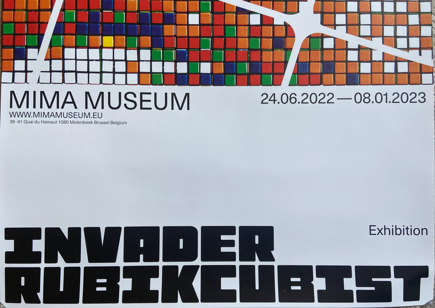 INVADER RUBIKCUBIST - Official Posters - Best offer L.Y.N.A.R.T Store