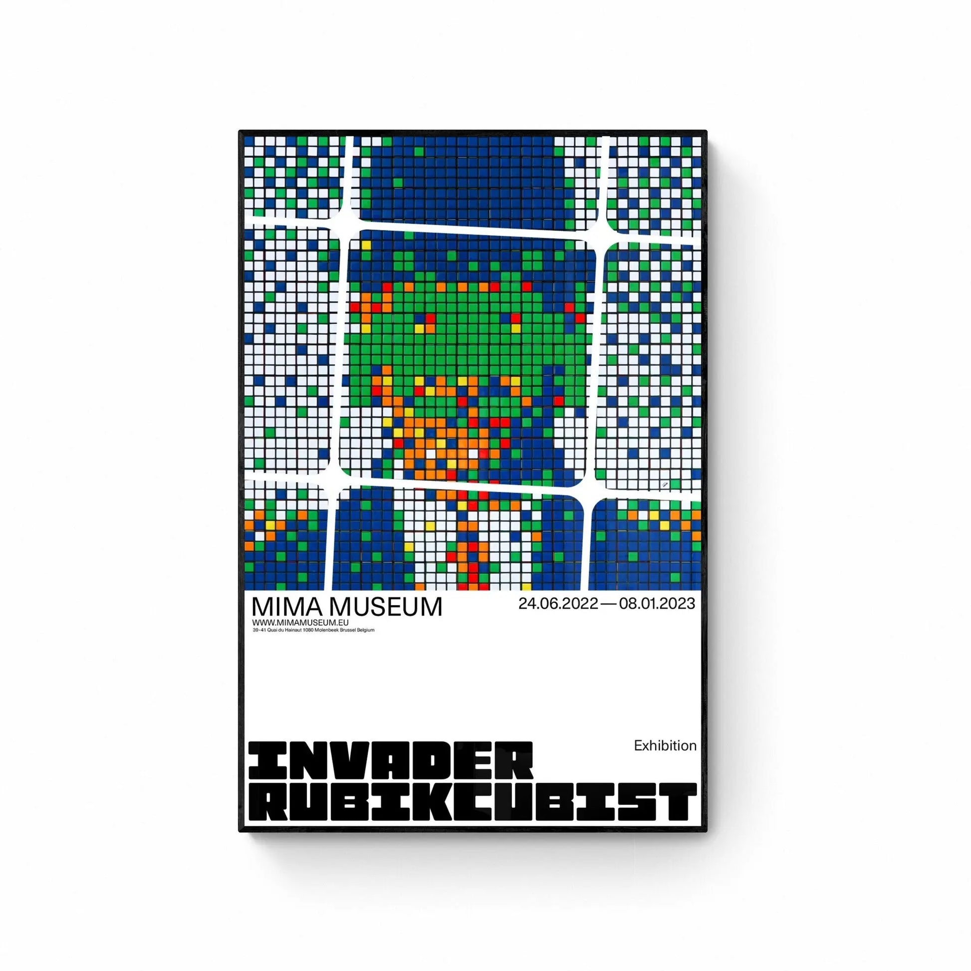 INVADER RUBIKCUBIST - Official Posters - Best offer L.Y.N.A.R.T Store