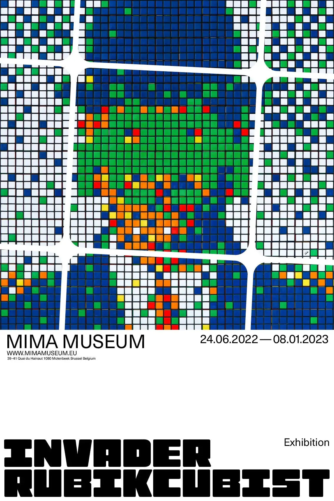 INVADER RUBIKCUBIST - Official Posters - Best offer L.Y.N.A.R.T Store