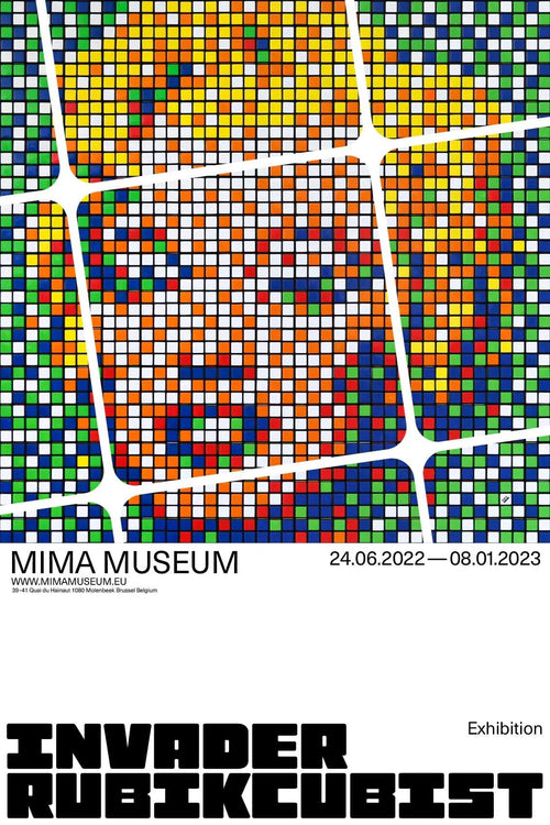 INVADER RUBIKCUBIST - Official Posters - Best offer L.Y.N.A.R.T Store