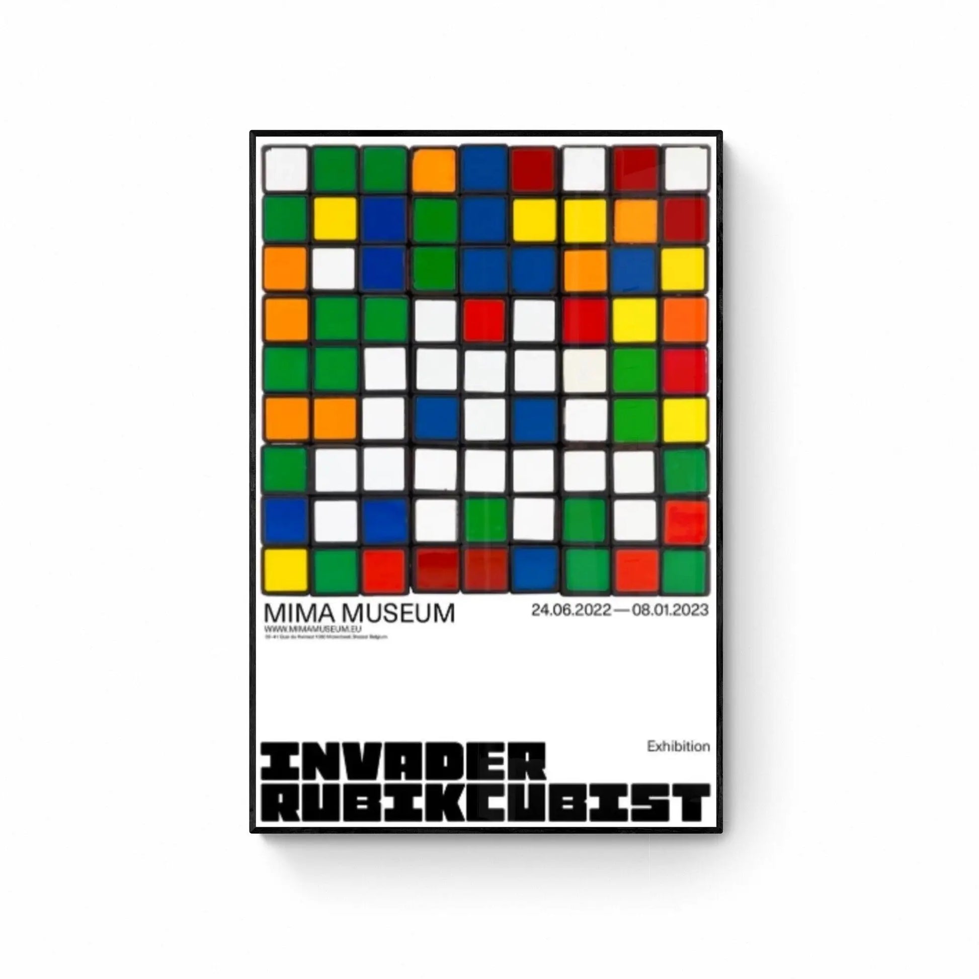 INVADER RUBIKCUBIST - Official Posters - Best offer L.Y.N.A.R.T Store