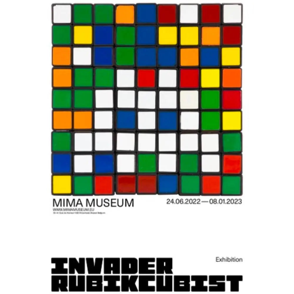 INVADER RUBIKCUBIST - Official Posters - Best offer L.Y.N.A.R.T Store