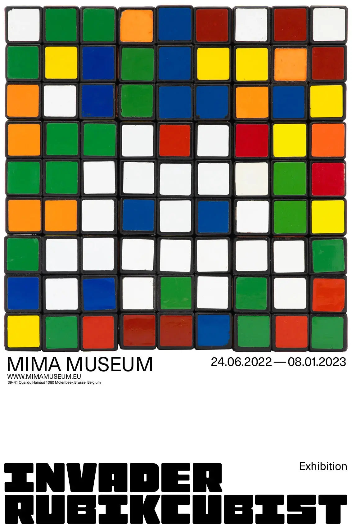 INVADER RUBIKCUBIST - Set of Official Posters - Best offer L.Y.N.A.R.T Store