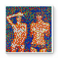 INVADER-  Rubik Country Life - Giclée mounted in diasec on aluminum composite panel (13.5 kg)