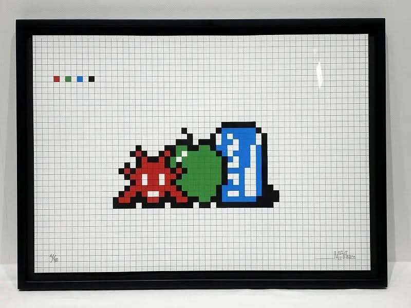 Invader -  Still Life with Pocari Can (2014) L.Y.N.A.R.T Store