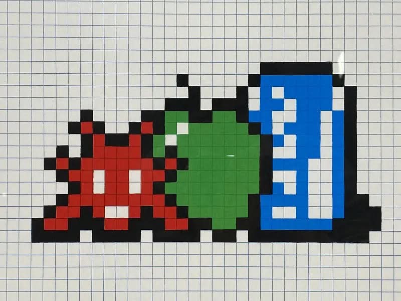 Invader -  Still Life with Pocari Can (2014) L.Y.N.A.R.T Store