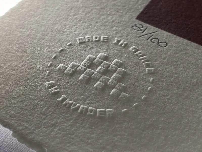 Invader – CAMEL (2015) – Sérigraphie signée, édition limitée à 100 exemplaires LYNART STORE