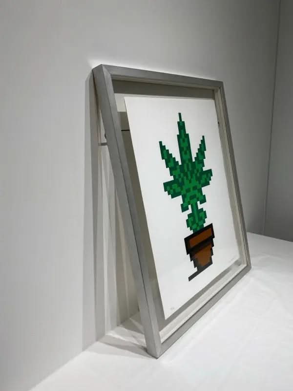 Invader – HOLLYWEED (Brown Pot) (2018) – Sérigraphie signée (édition limitée à 100 exemplaires) LYNART STORE