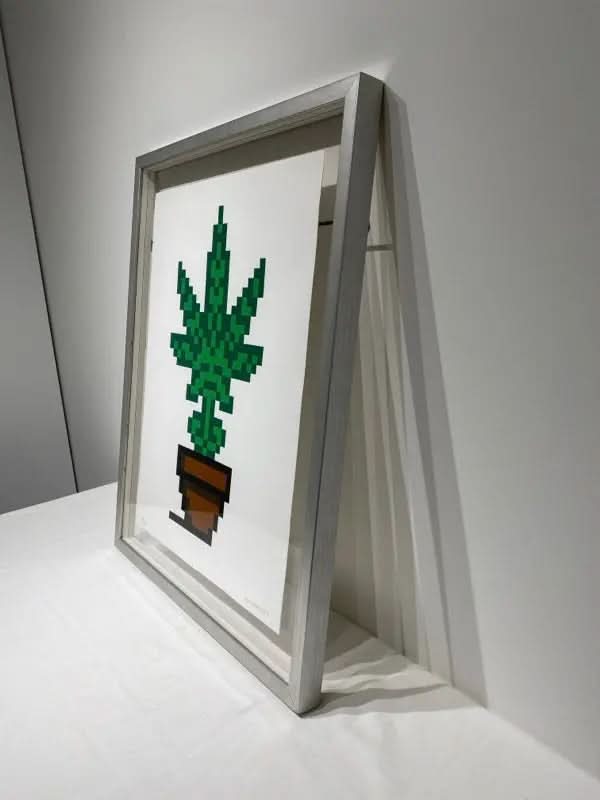 Invader – HOLLYWEED (Brown Pot) (2018) – Sérigraphie signée (édition limitée à 100 exemplaires) LYNART STORE