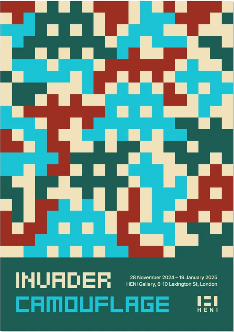 Invader, Camo Poster 2 LYNART STORE