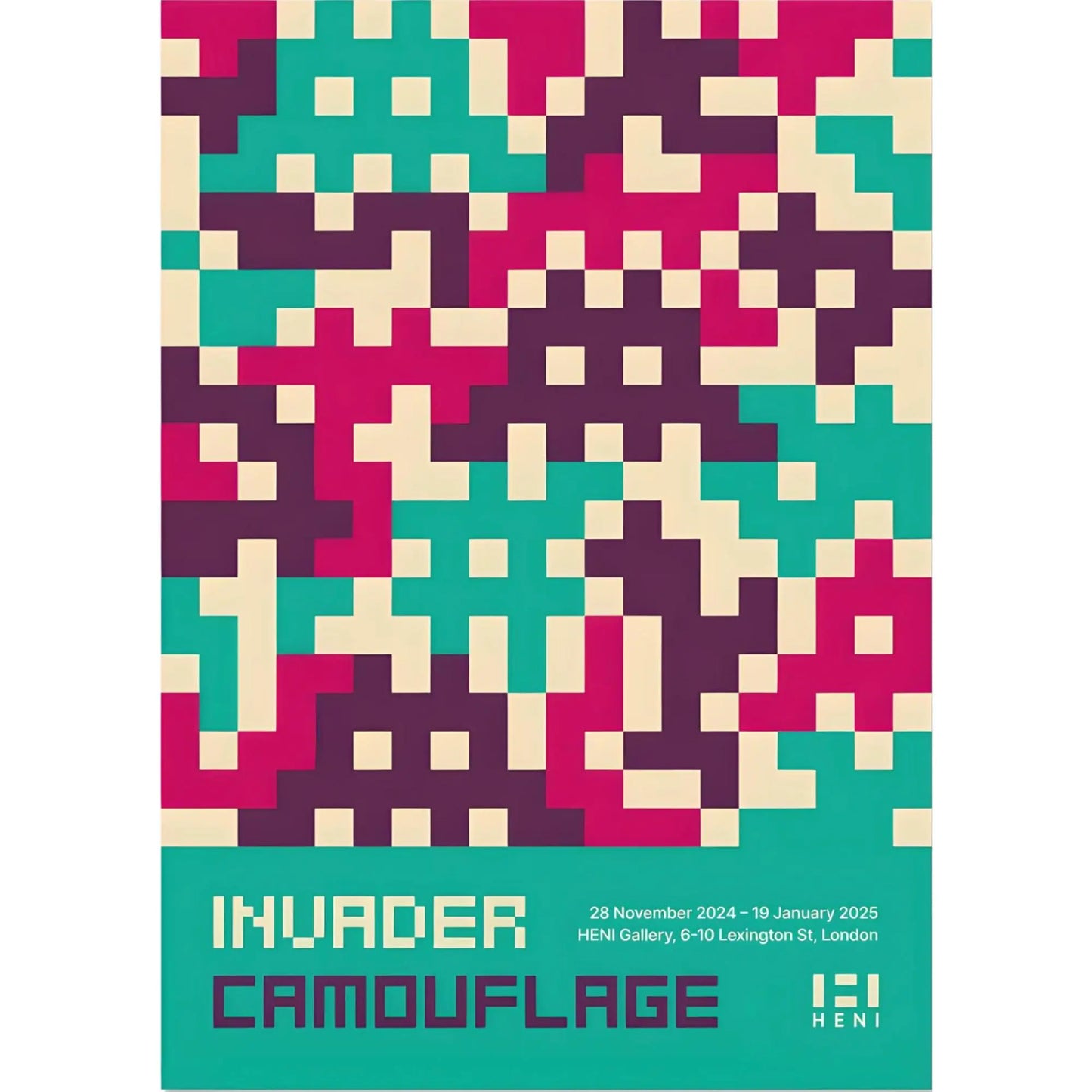 Invader, Camo Poster 3 LYNART STORE