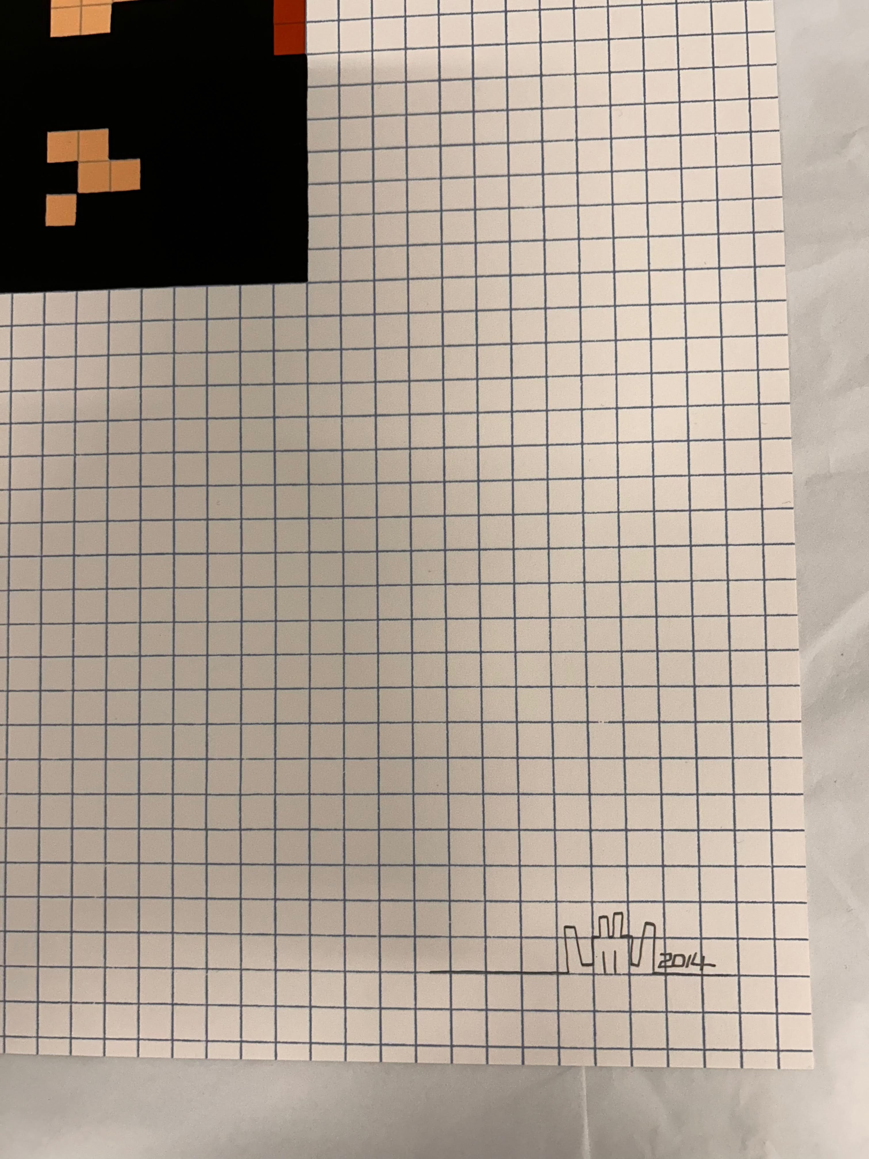 Invader, Low Res Mona Lisa (2014) LYNART STORE