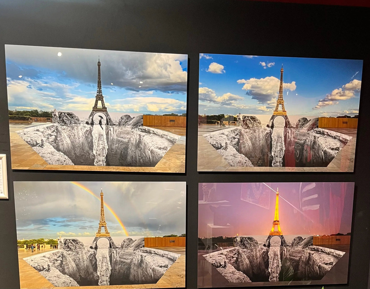 JR - 4 Trompe l'oeil, Les Falaises du Trocadéro, 2021 L.Y.N.A.R.T Store