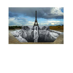 JR -Trompe l'oeil, Les Falaises du Trocadéro, 18 mai 2021, 19h58, Paris, France, 2021 - Giclée print laminated with G-gloss, mounted on 3 mm Dibond