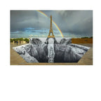 JR - Trompe l'oeil, Les Falaises du Trocadéro, 21 mai 2021, 20h03, Paris, France, 2021 - Giclée print laminated with G-gloss, mounted on 3 mm Dibond