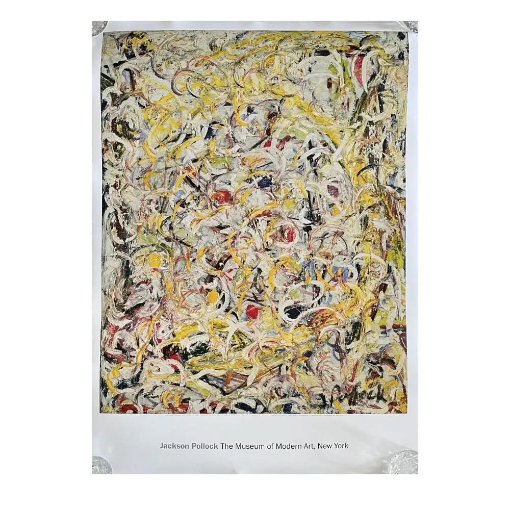 Jackson Pollock Offset Print - Official offset lithograph on thick semi-gloss fine art paper