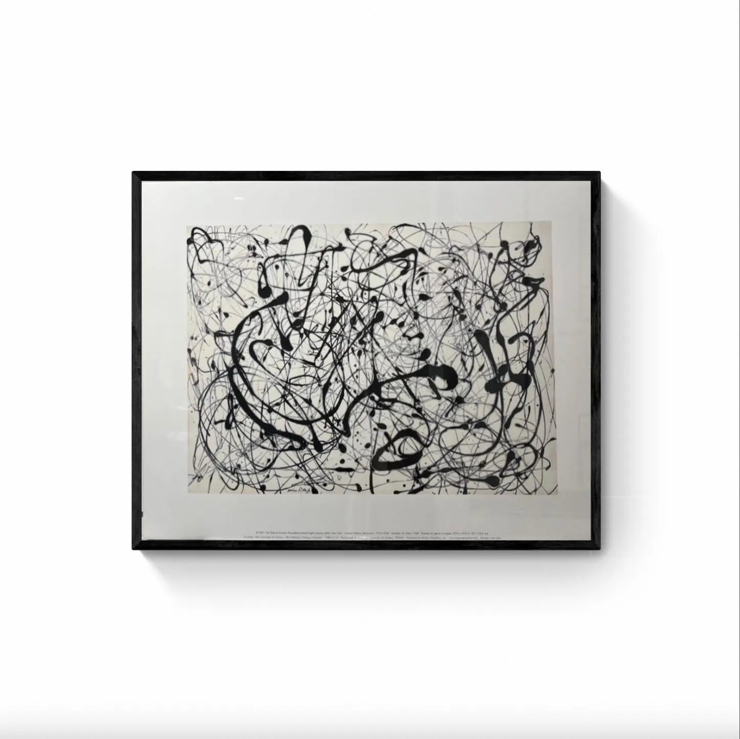 Jackson Pollock, Set of 3 Official Offset Lithographs LYNART STORE