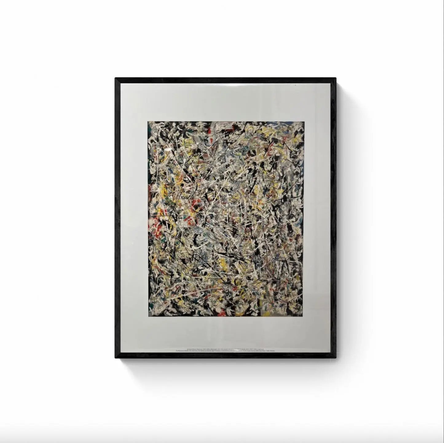 Jackson Pollock, White Light 1954 , Official Offset Lithograph LYNART STORE