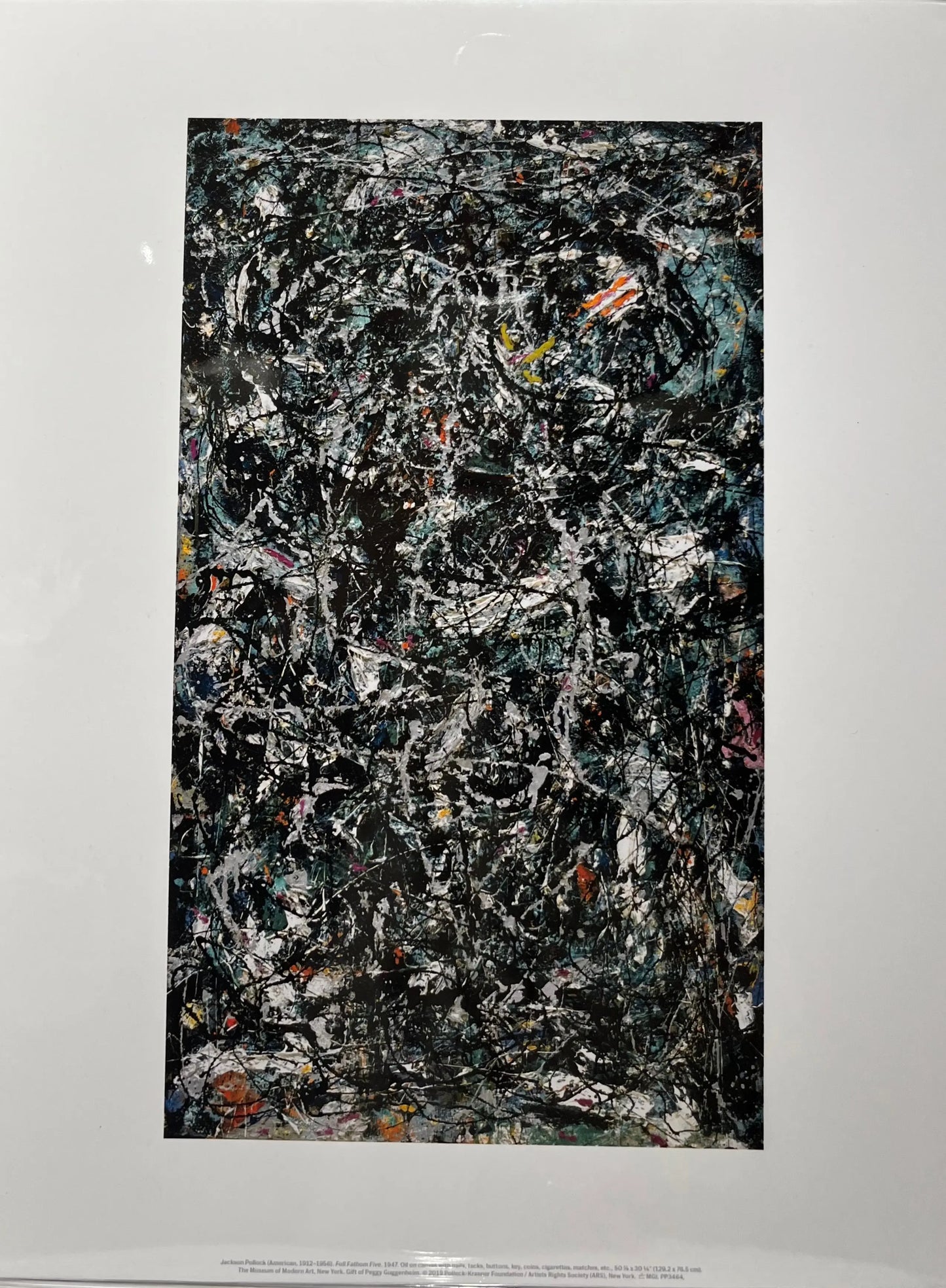 Jackson Pollock, , Full Fatham Five, Official Offset Lithograph LYNART STORE