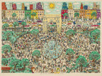 James Rizzi, Washington ain't no Square Park, 1989 LYNART STORE