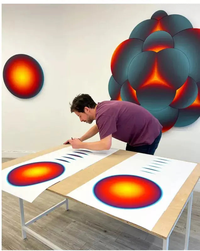 Jan Kaláb, GLOW EXPLOSION 423, 2023, Lithographie LYNART STORE