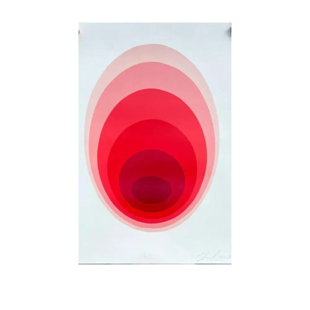 Jan Kaláb, Vibrating Egg (Tinto) , 2023 , Sérigraphie LYNART STORE