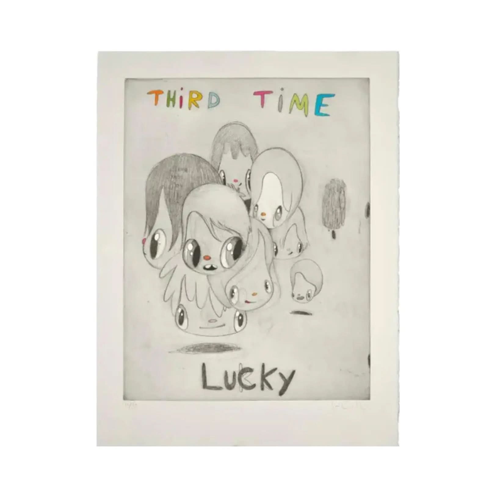 Javier Calleja - Third Time Lucky (Hand-Finished) - Hand-colored etching and aquatint on Arches vellum paper