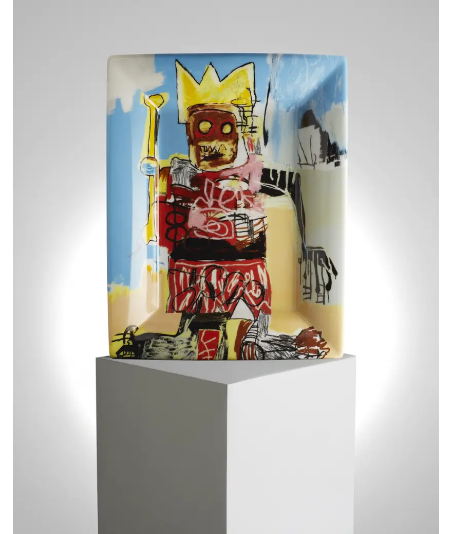 Jean-Michel Basquiat Porcelain Tray – "Untitled" (1982) LYNART STORE