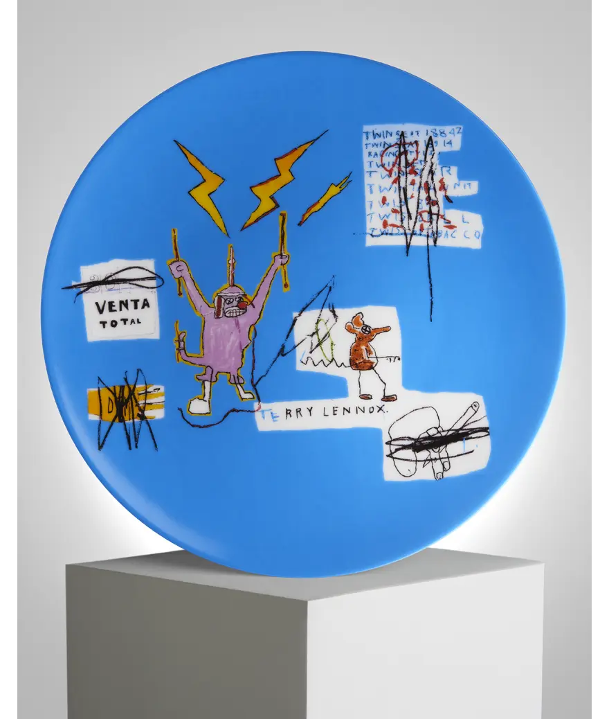 Jean-Michel Basquiat Porcelain Plate – "Venta" LYNART STORE
