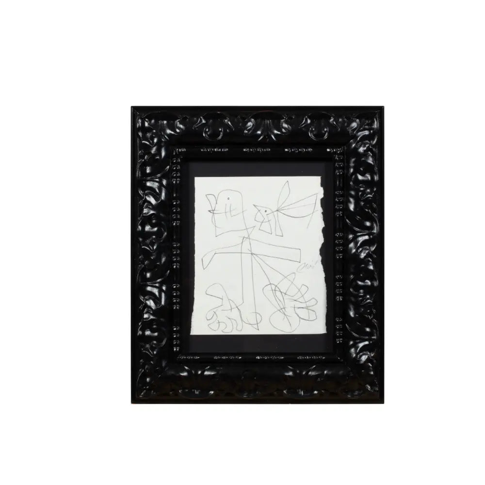 Joan Miró - Personnage, oiseau (1977) - Pencil on paper