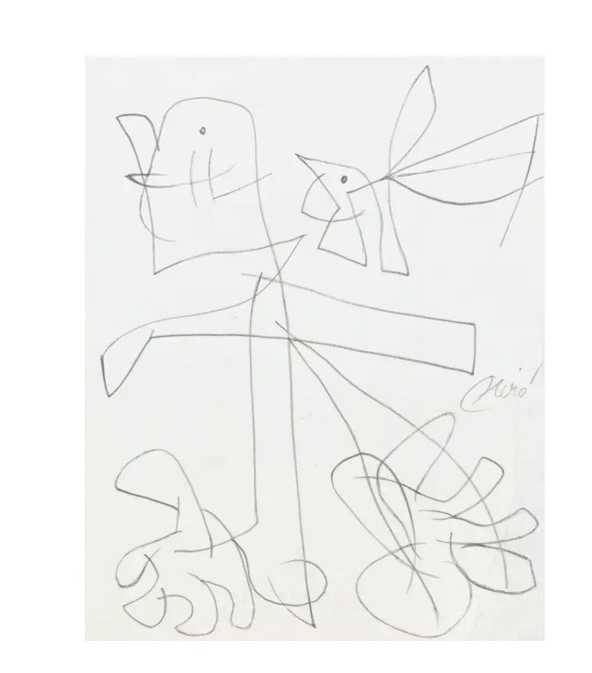 Joan Miró - Personnage, oiseau (1977) L.Y.N.A.R.T Store