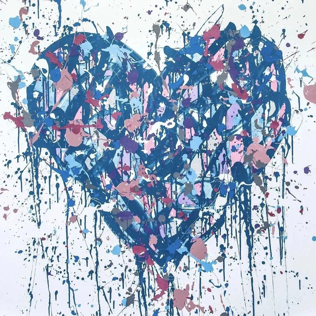 JonOne - Royal Heart - Lithograph on cotton paper