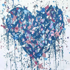 JonOne - Royal Heart - Lithograph on cotton paper