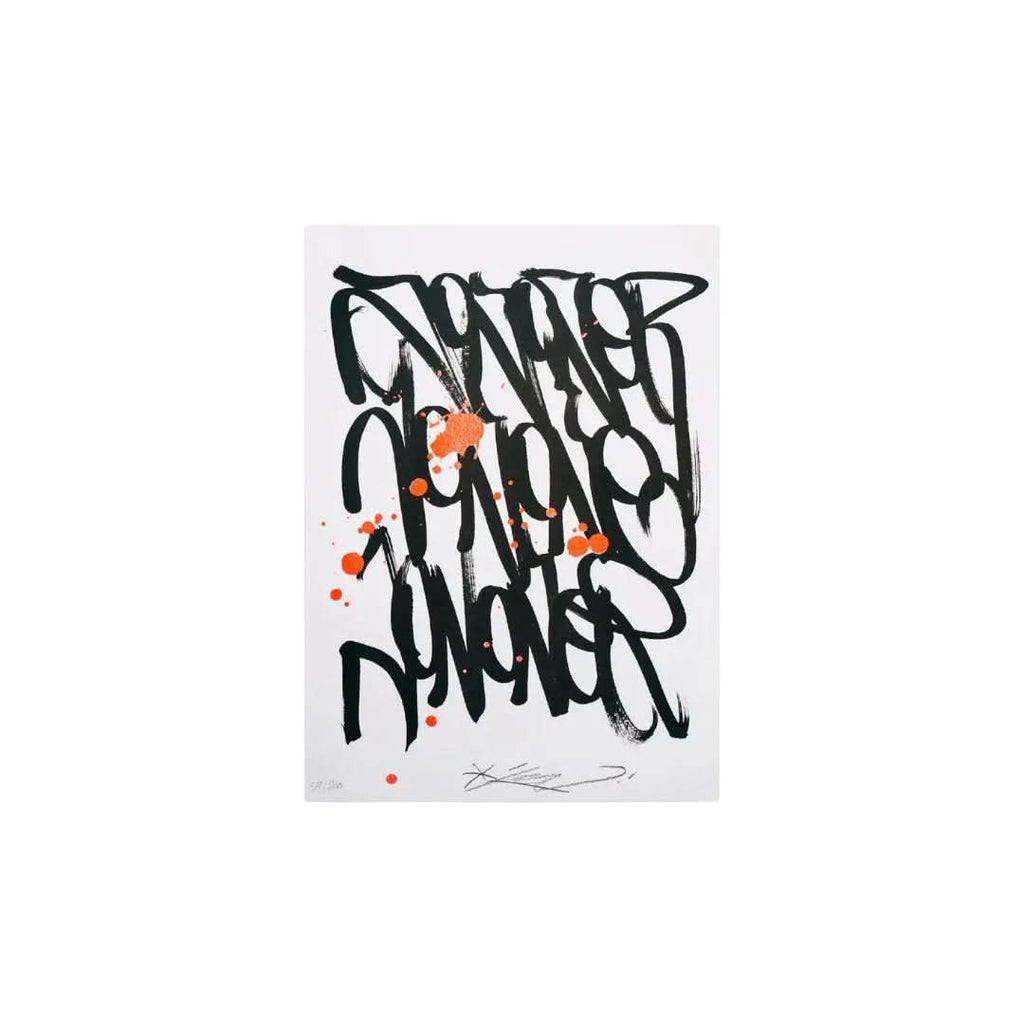 JonOne - Untitled (2021) - Risograph print on Arcoprint Edizioni 130 gsm paper