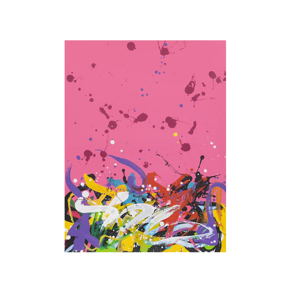 JonOne - Untitled (Pink) 