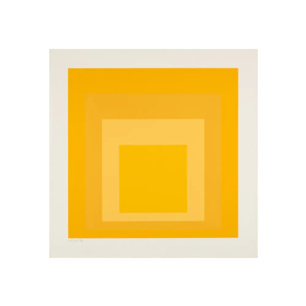 Josef Albers, SP X, 1967 - Colour silkscreen on card