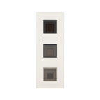 Josef Albers - Triptyque de carrés à lignes blanches