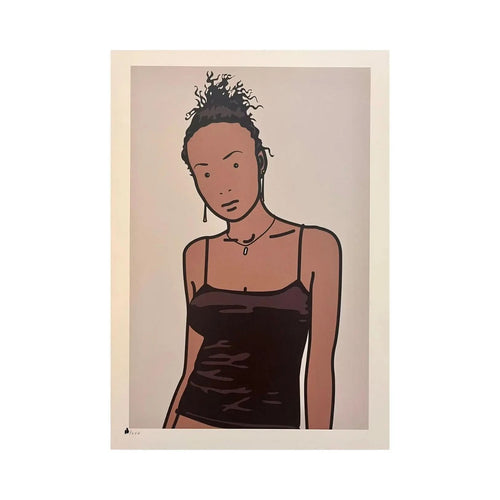 Julian Opie - Bijou with Earrings (2006) - Lambda print / Fujicolor digital archival print