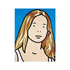 Julian Opie, Malin, school girl - Painting (vinyl) on wooden stretcher