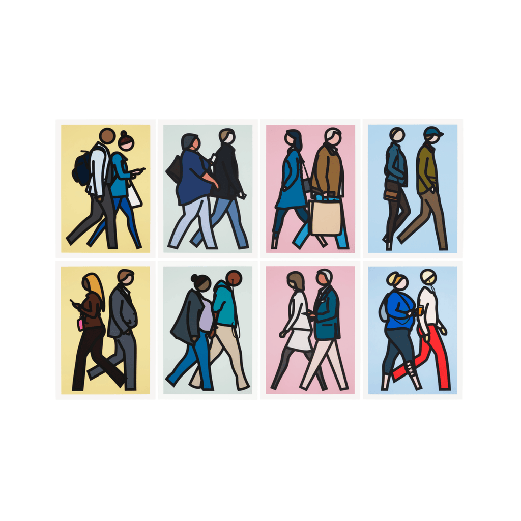 Julian Opie, New York Couples, 2019 - Screenprints 