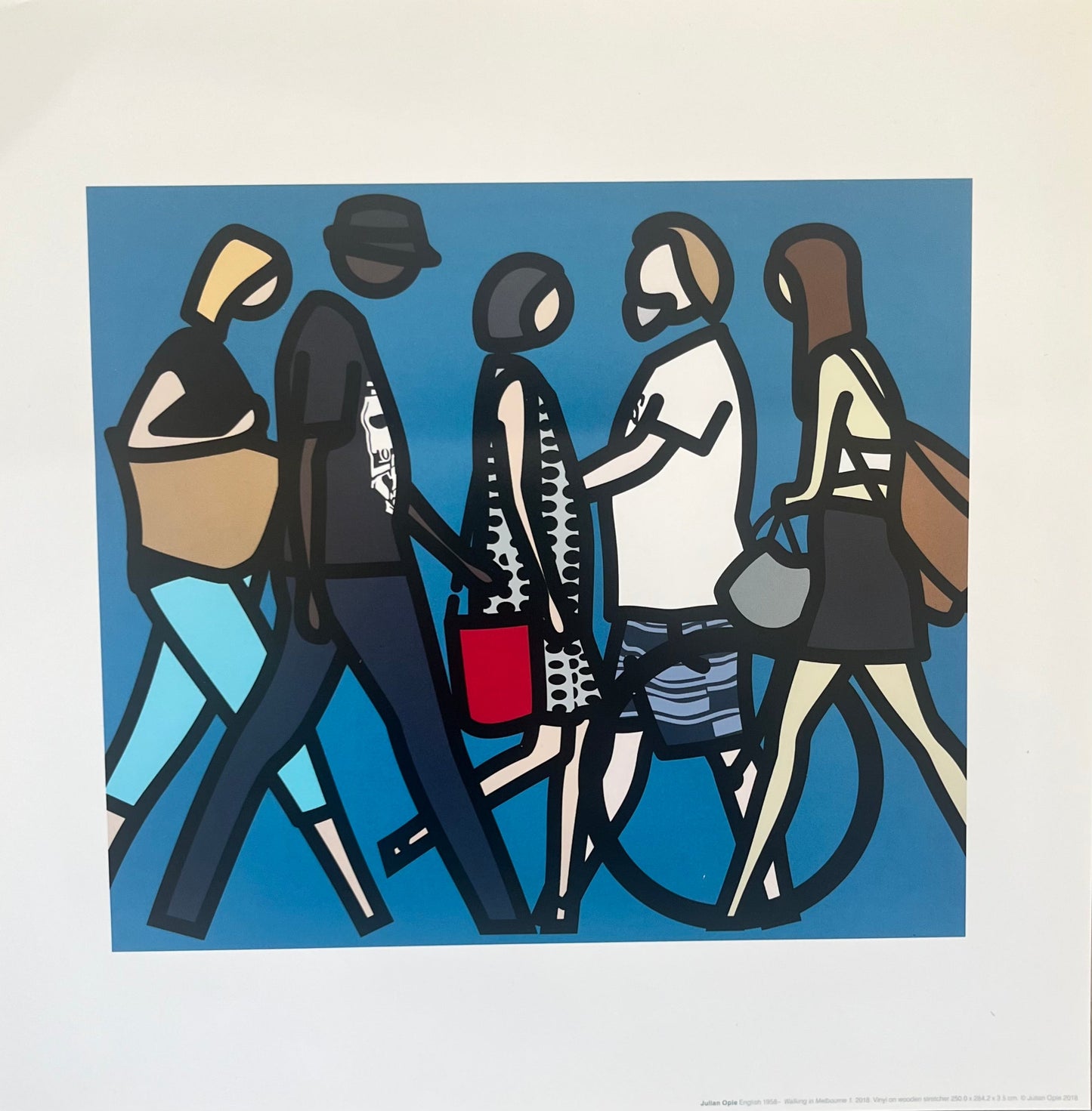 Julian Opie, Walking in Melbourne, 2018 LYNART STORE