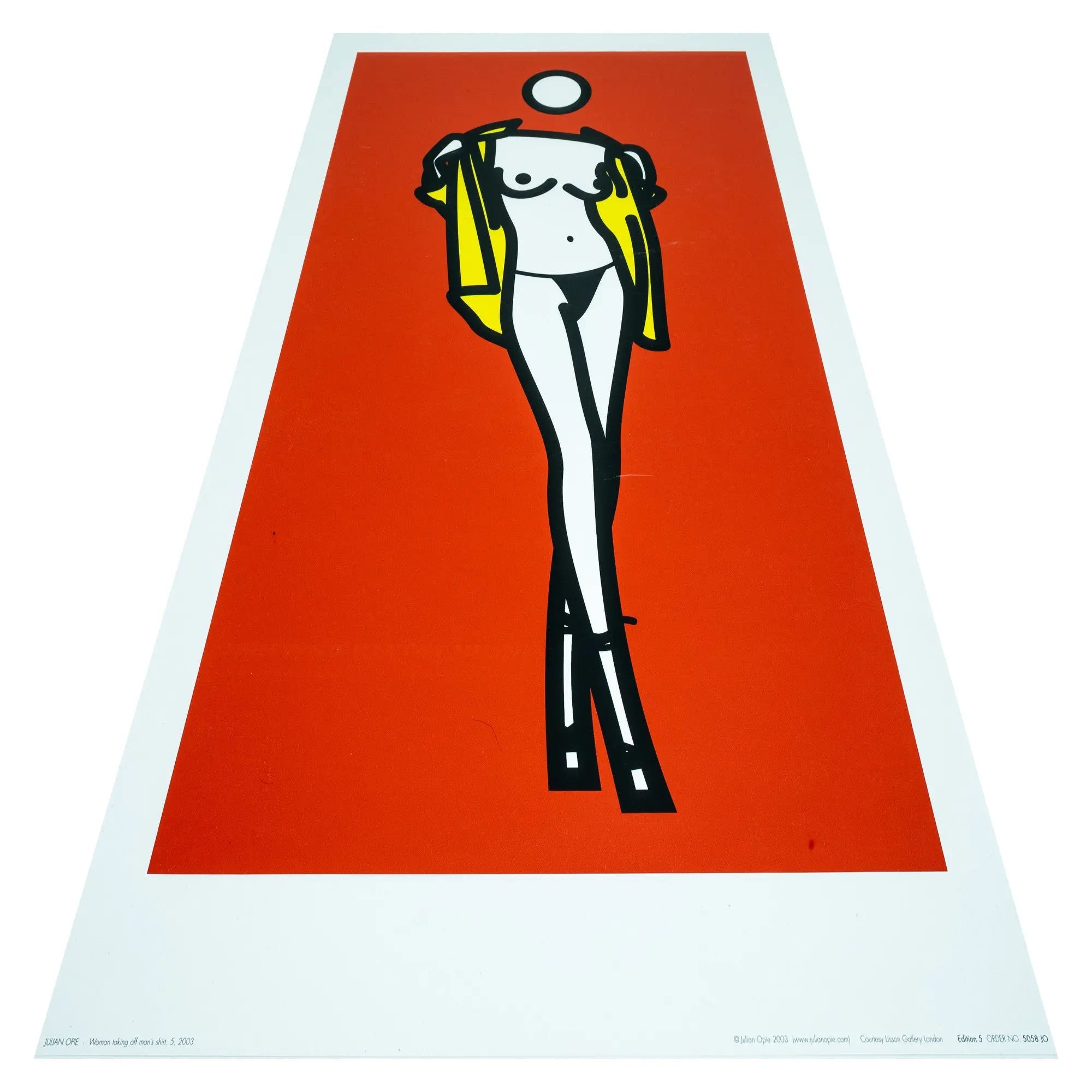 Julian Opie, Woman Taking Off Man's Shirt (2003) LYNART STORE