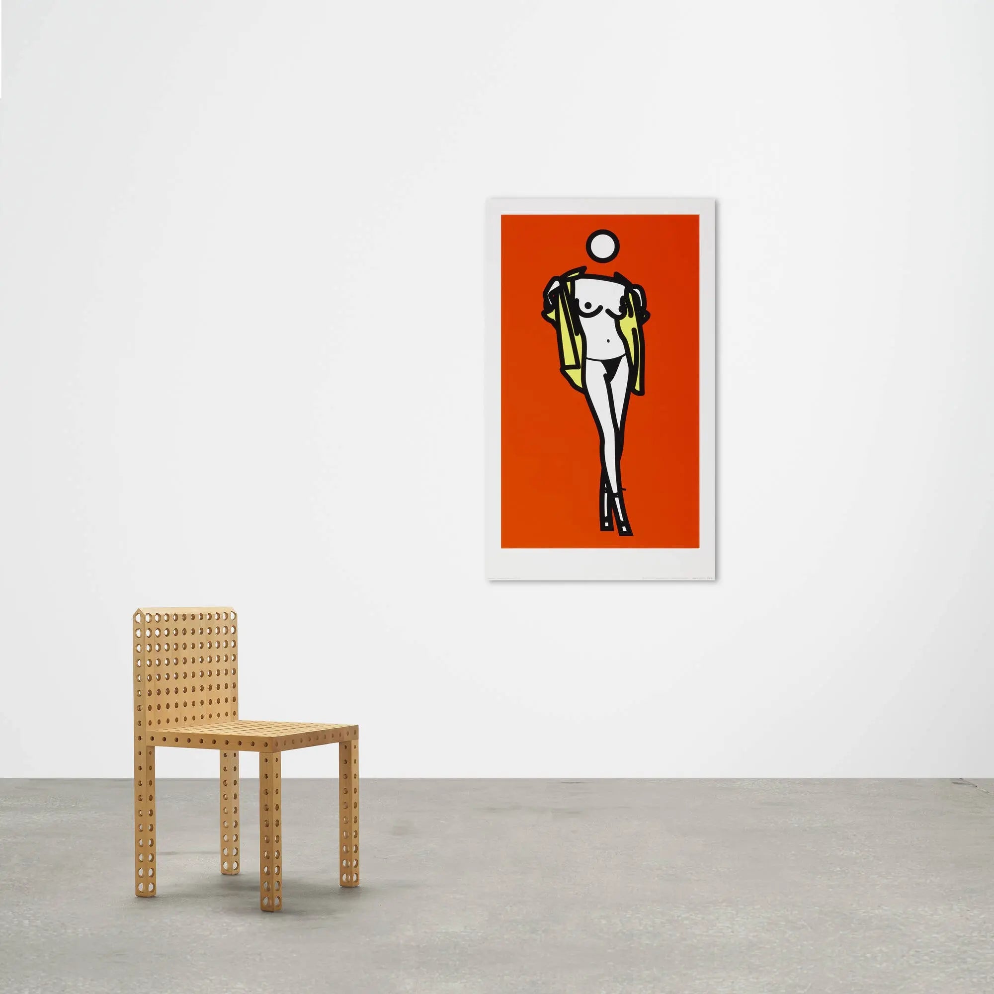 Julian Opie – Woman Taking Off Man's Shirt (2003) | Color