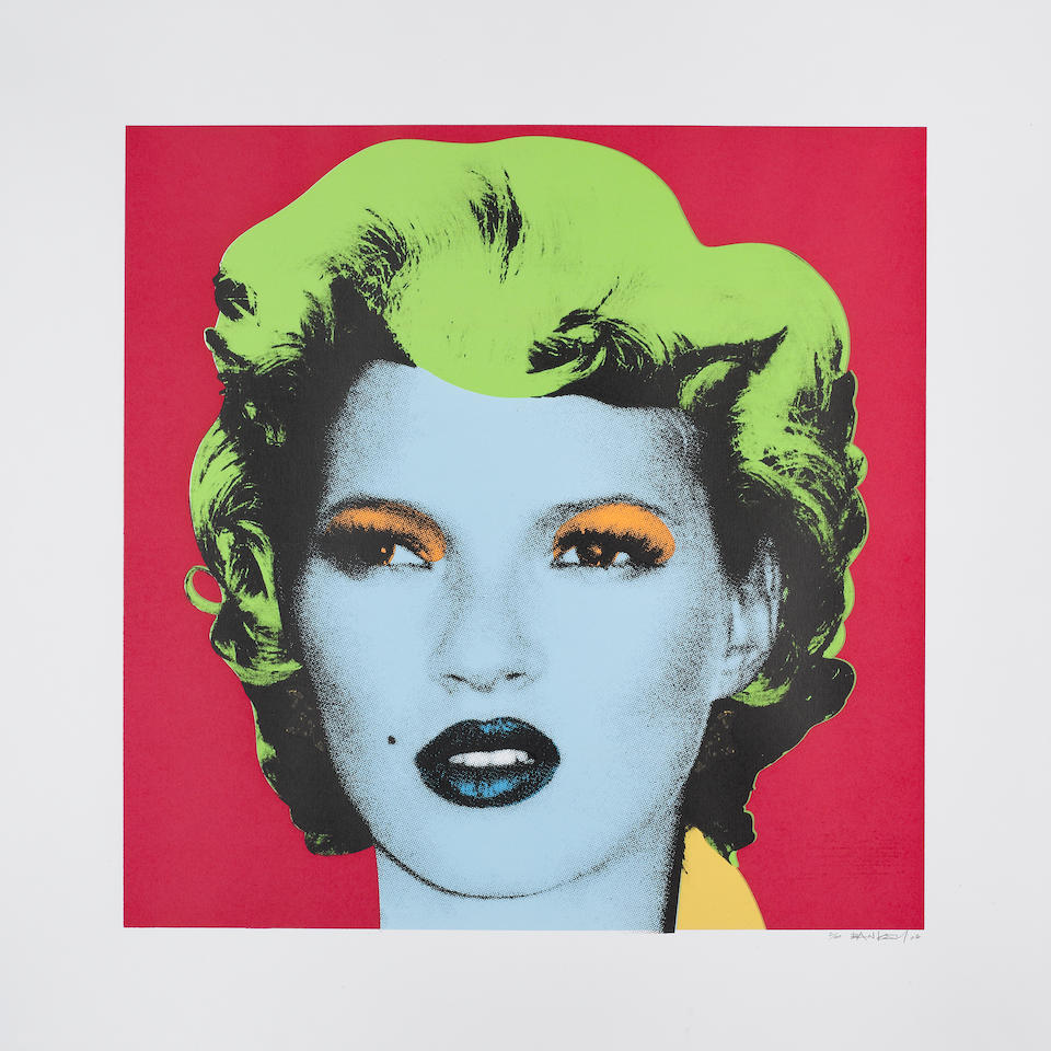 BANKSY - Kate Moss (Red Lime)