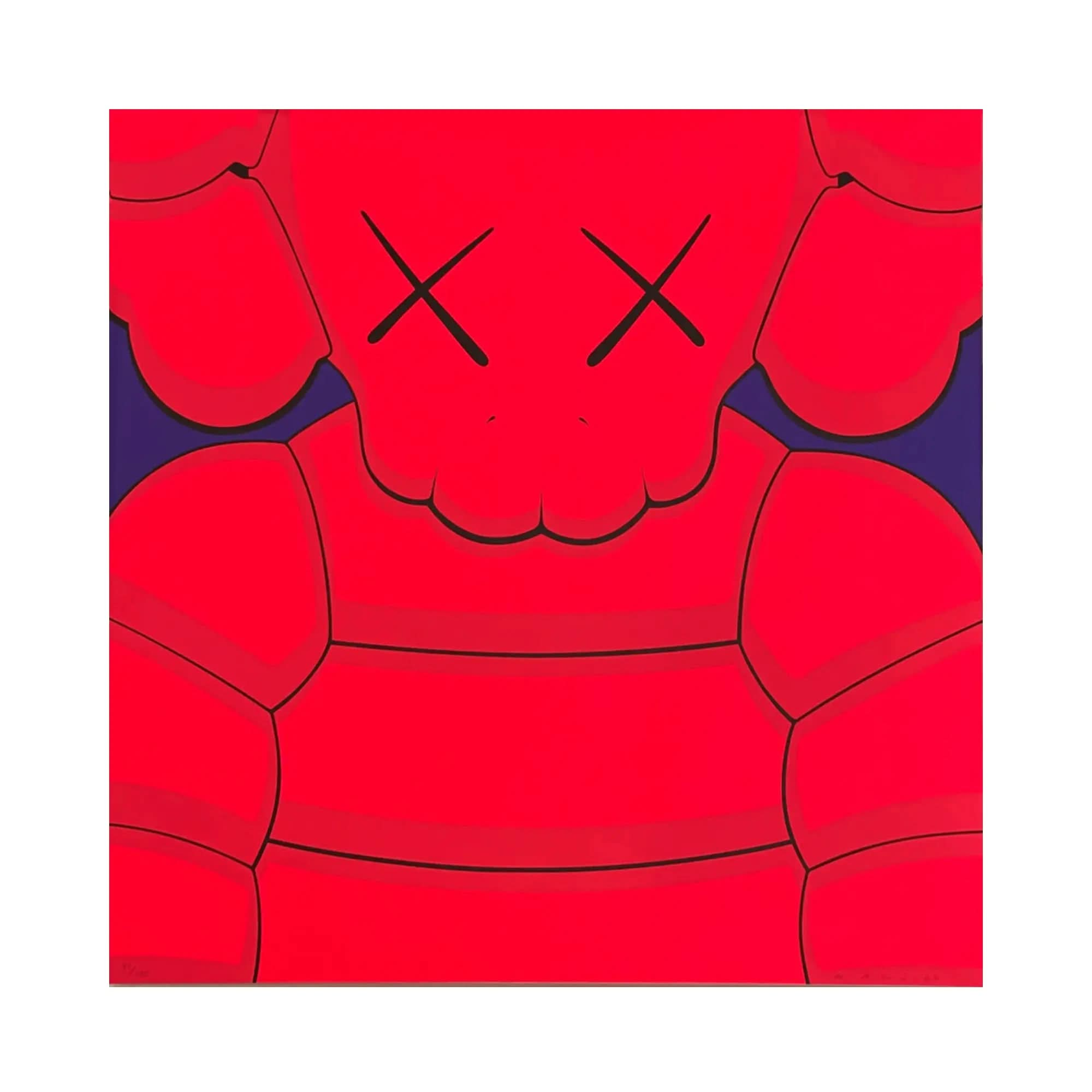 KAWS - What Party (Light Red) AP - Screenprint on Saunders Waterford