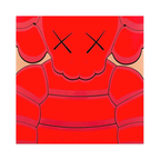 KAWS - What Party (Orange) AP -  Screenprint on Saunders Waterford 