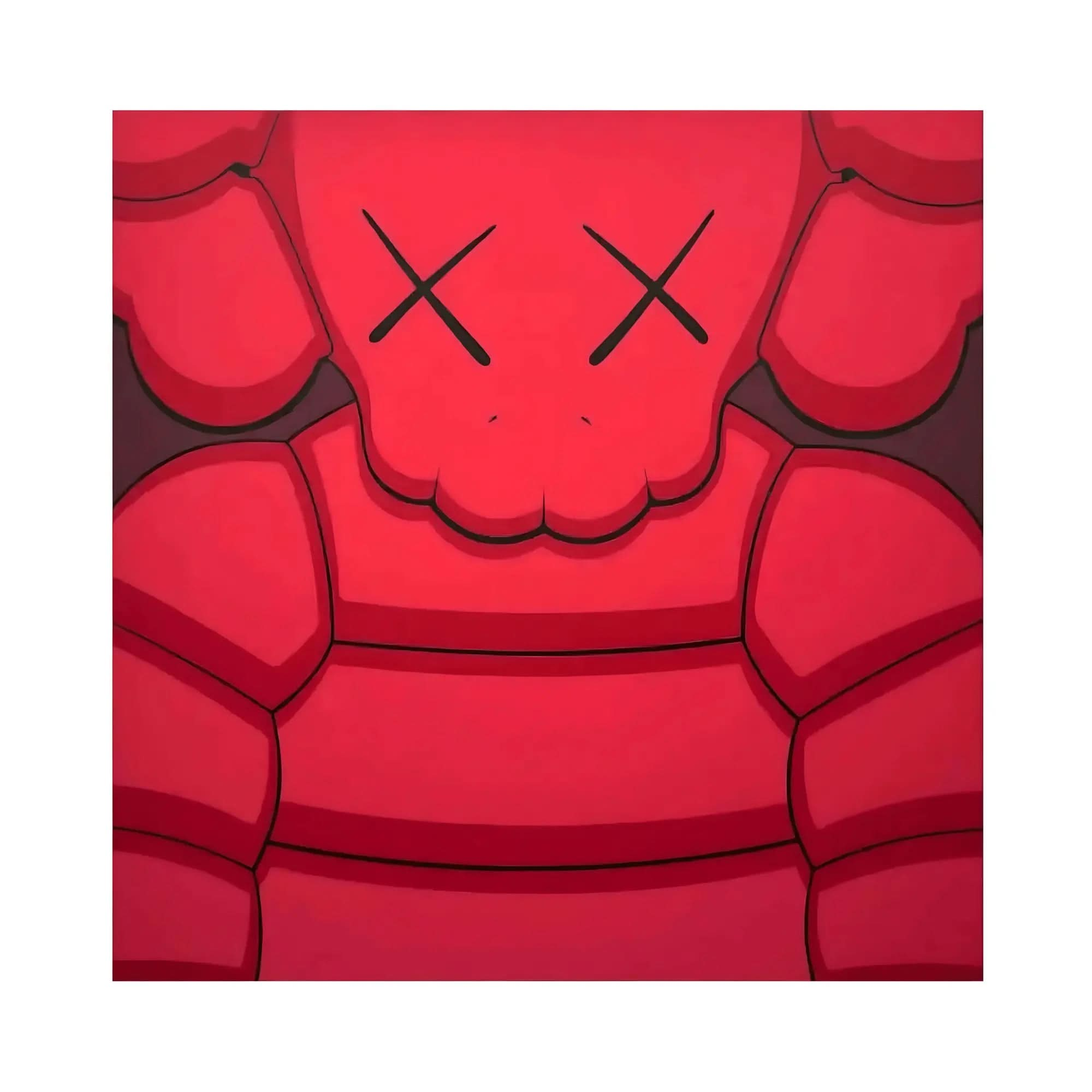 KAWS - What Party (Red) AP - Screenprint on Saunders Waterford