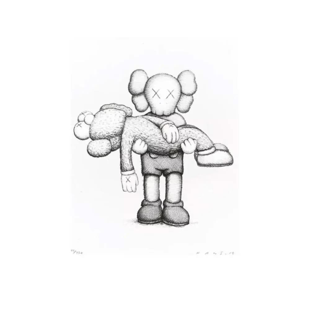 KAWS, Ngv Gone , 2019 - Screenprint, hand-signed and numbered